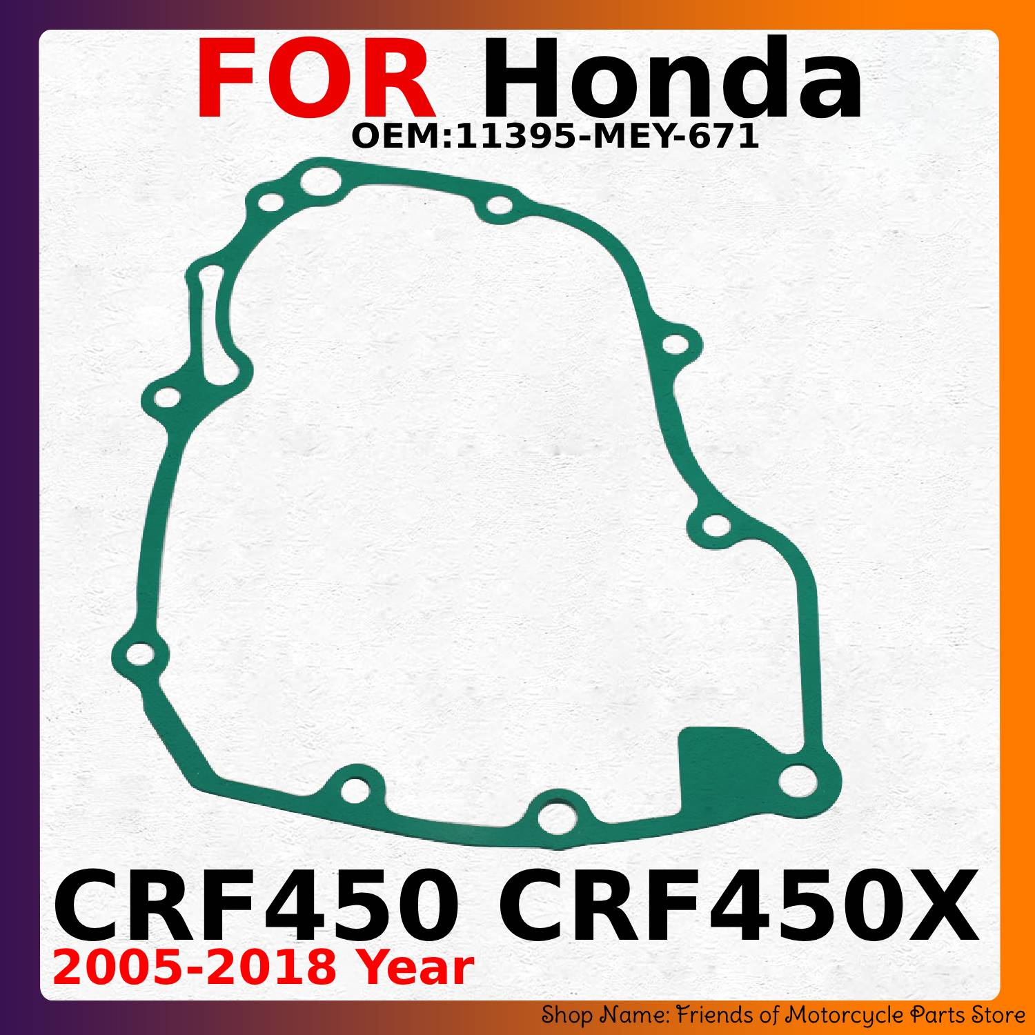 Motorcycle Gasket - Junta da tampa do gerador magneto